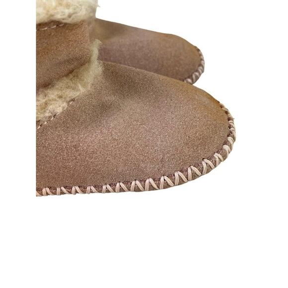 Ugg Lemmy 1012146I Baby Girl Pink Moccasisn Shearling Lined Suede Boots 4 / 5 - Picture 15 of 16